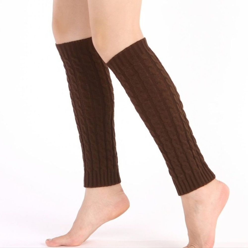 Cable Knit Leg Warmers - short